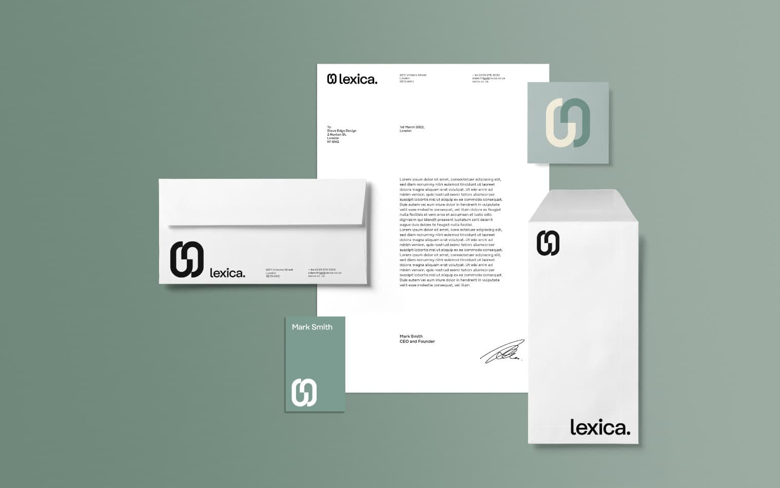 Lexica | Letterhead Design | Steve Edge Design
