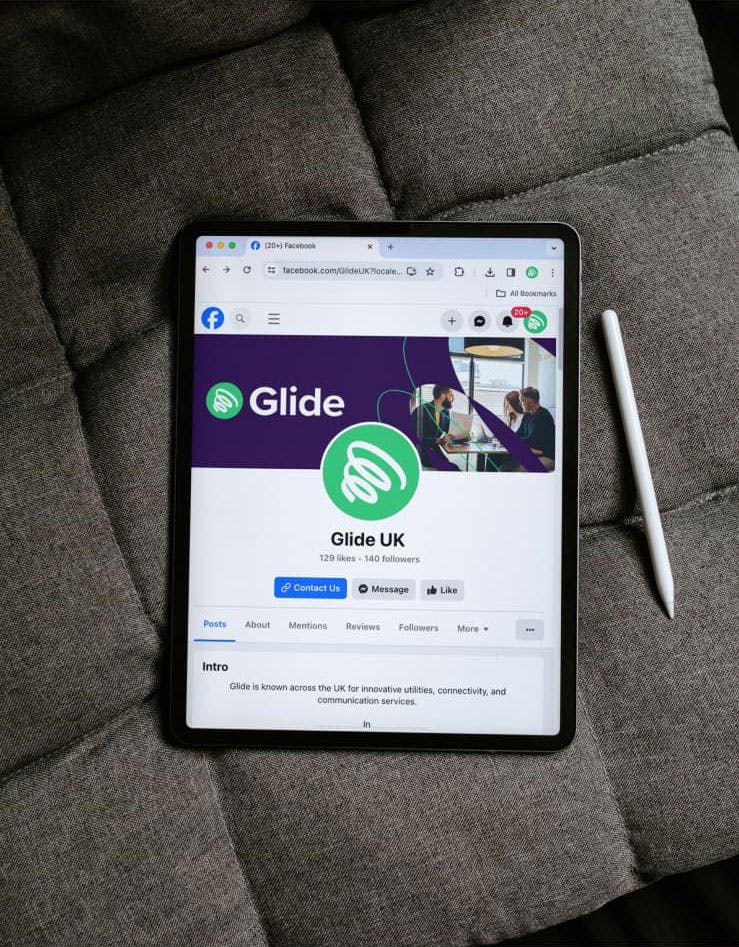 Glide | Communication Sector Branding & Website Design | Steve Edge Design