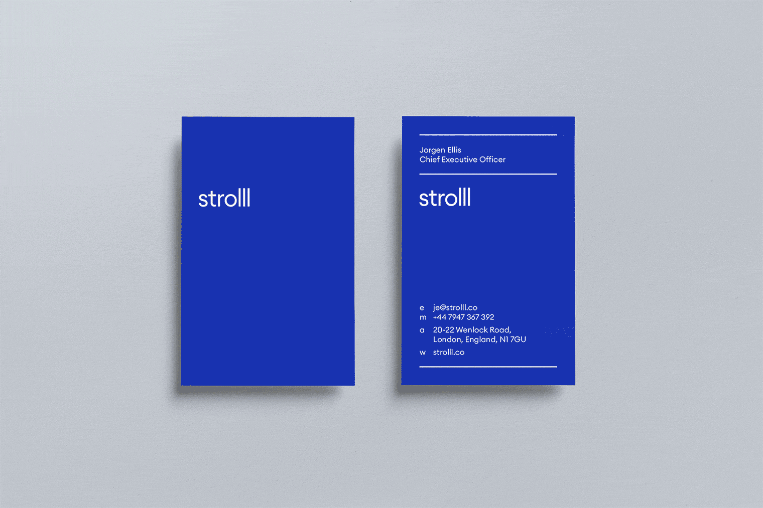 Strolll | Business Card Design | Steve Edge Design