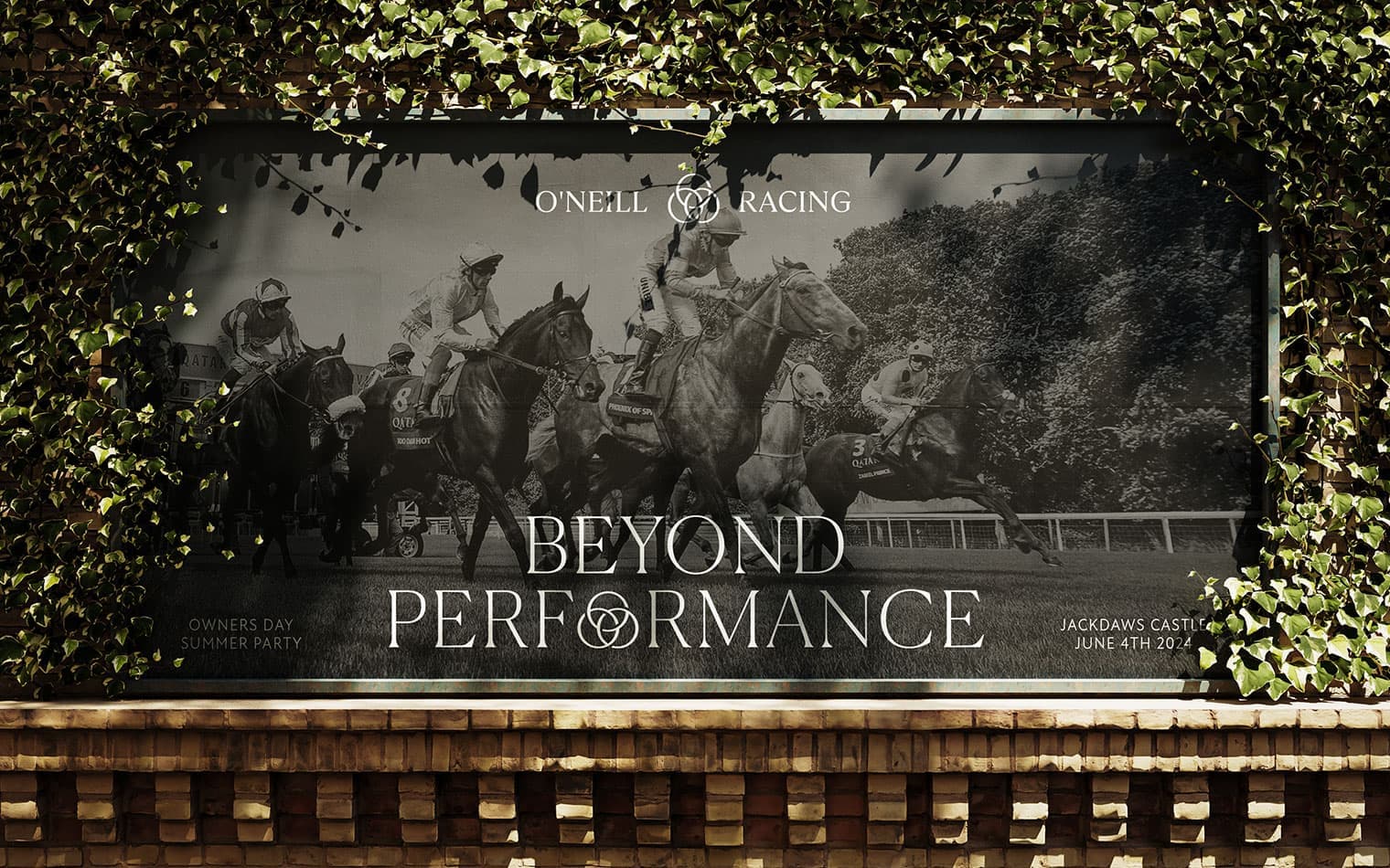 O'Neill Racing | Billboard Design | Racehorse Trainer Branding & Web Design | Steve Edge Design