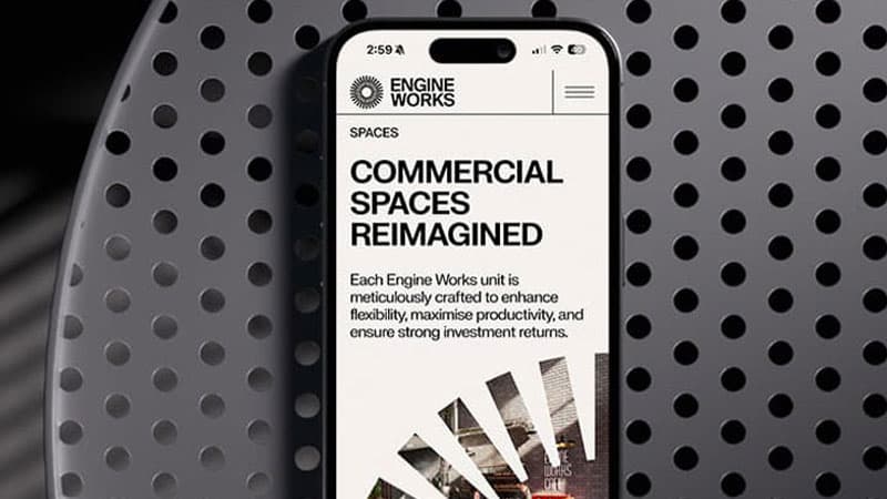Engine Works | Web Design & Build | Brand Design | Business Park Branding | Steve Edge Design